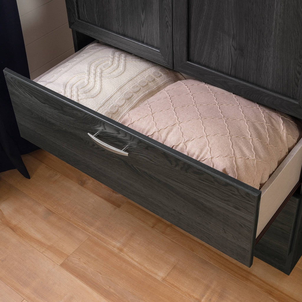 Gray Oak Wardrobe Armoire V425552