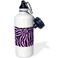 Purple and Black Zebra Print 21 oz Sports Water Bottle R765