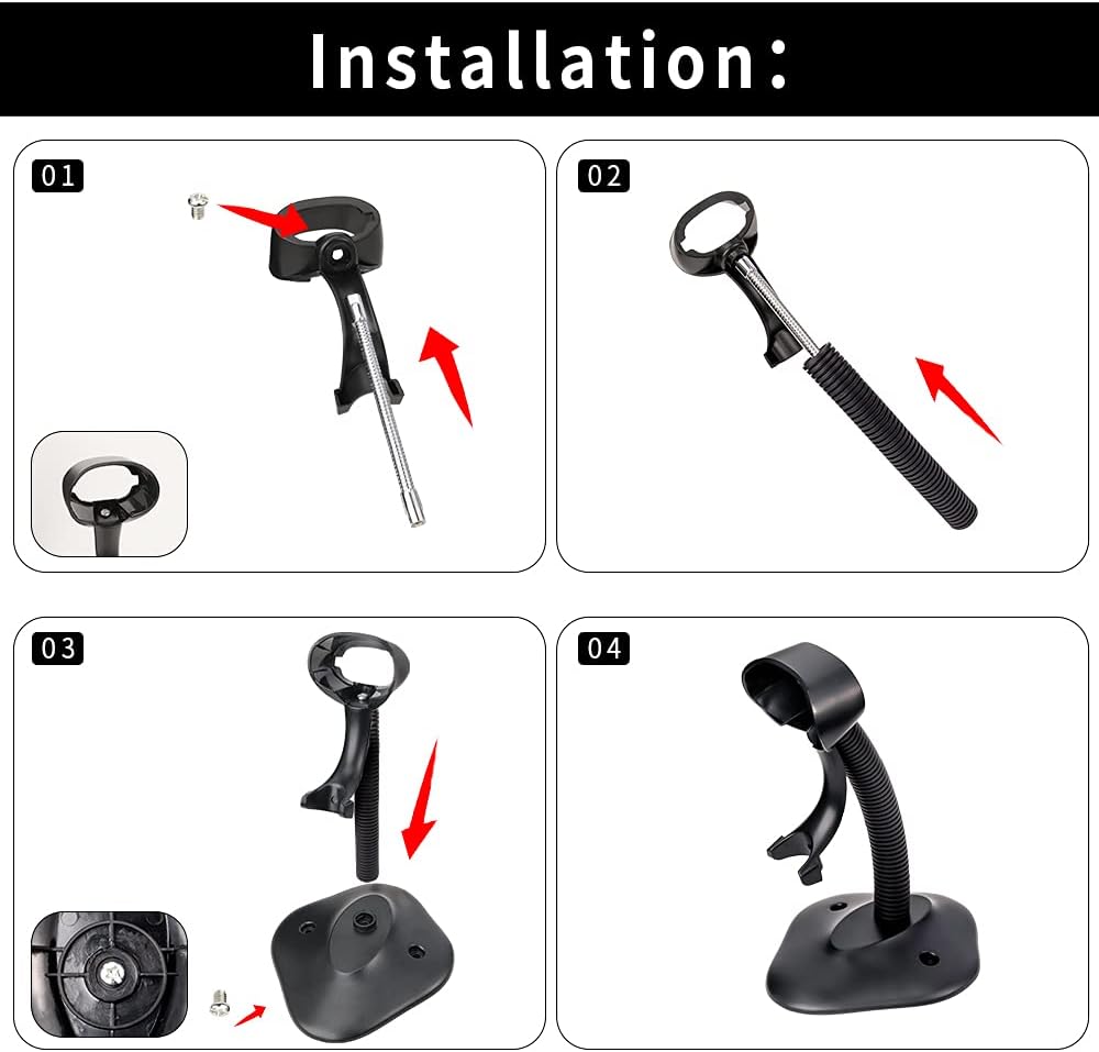 Hands Free Adjustable Barcode Scanner Stand K3447