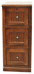 European Grey Poplar 3 Drawer File Cabinet Y935883