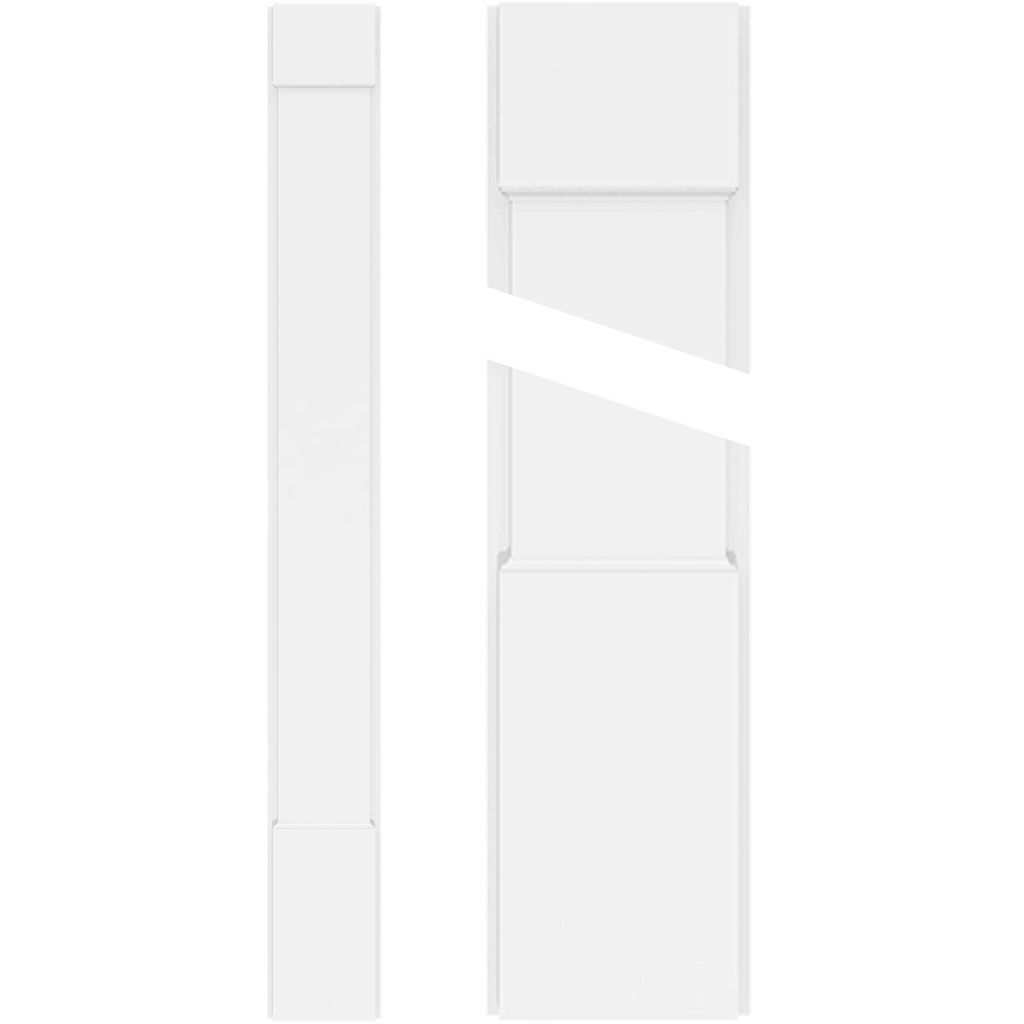Plain PVC Pilaster with Capital and Base (Pair) F99577