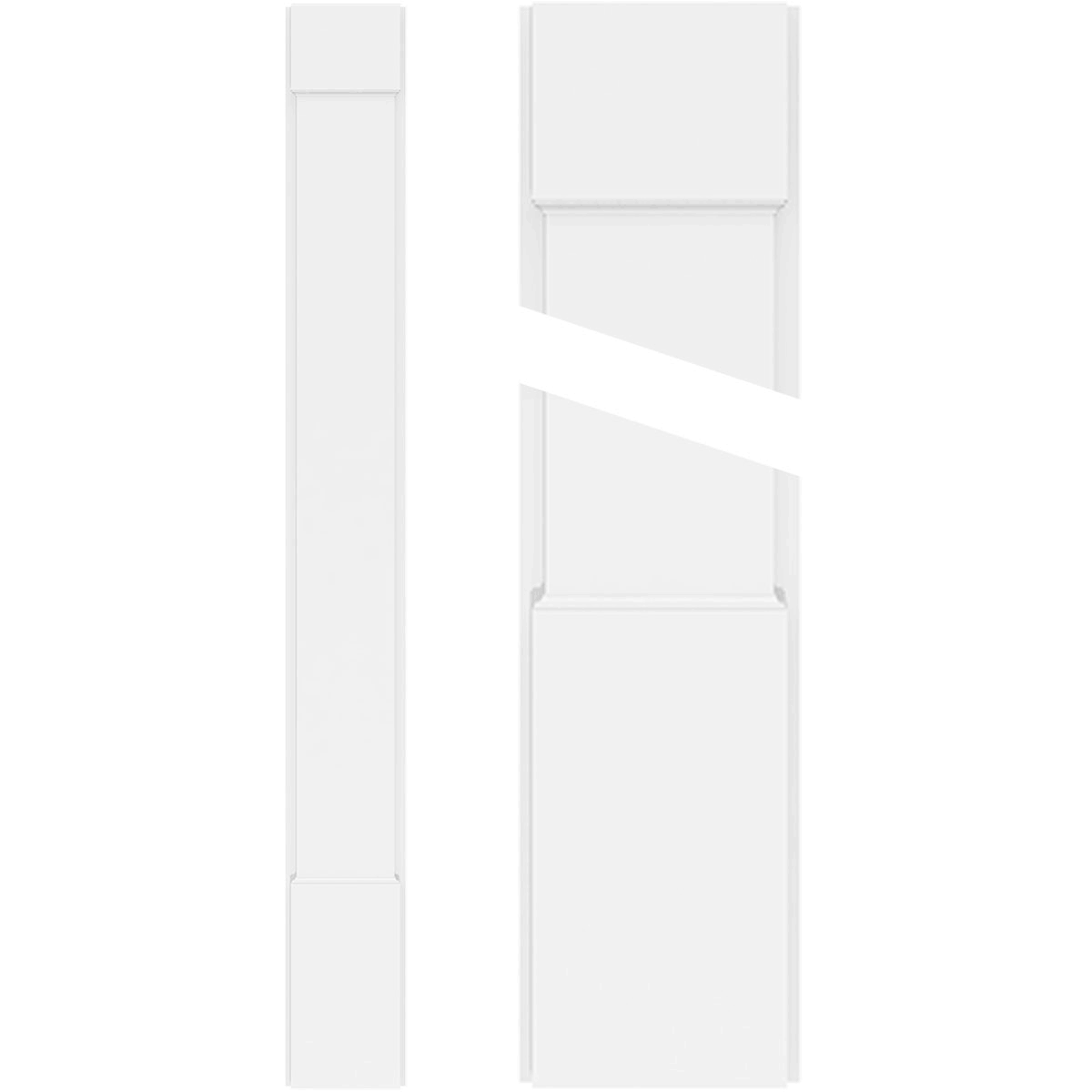 Plain PVC Pilaster with Capital and Base (Pair) F99577