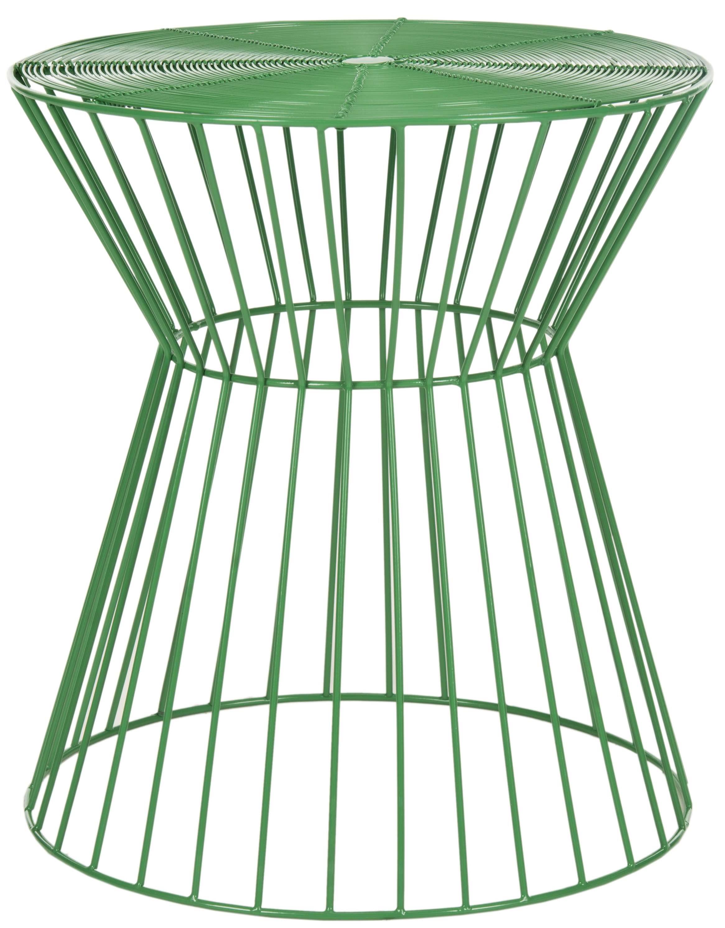 Green Iron Wire Stool R3643