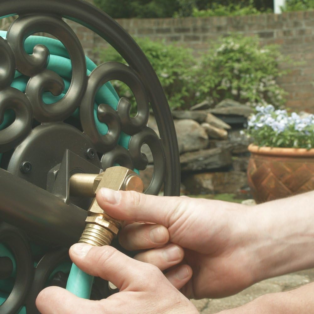 Bronze 2-Wheel Garden Hose Reel Cart C252197