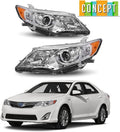 Chrome Housing Projector Headlights For 2012 2014 Toyota Camry D8399