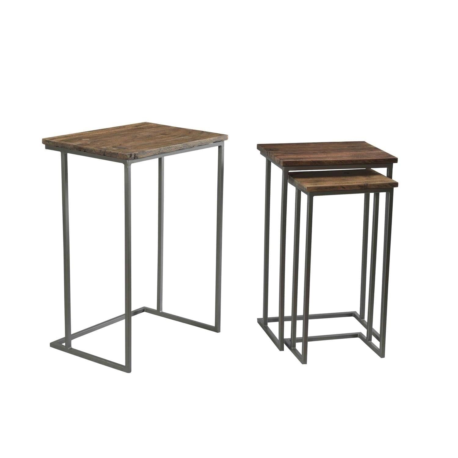 Black 3 Piece Nesting Side Tables J8547