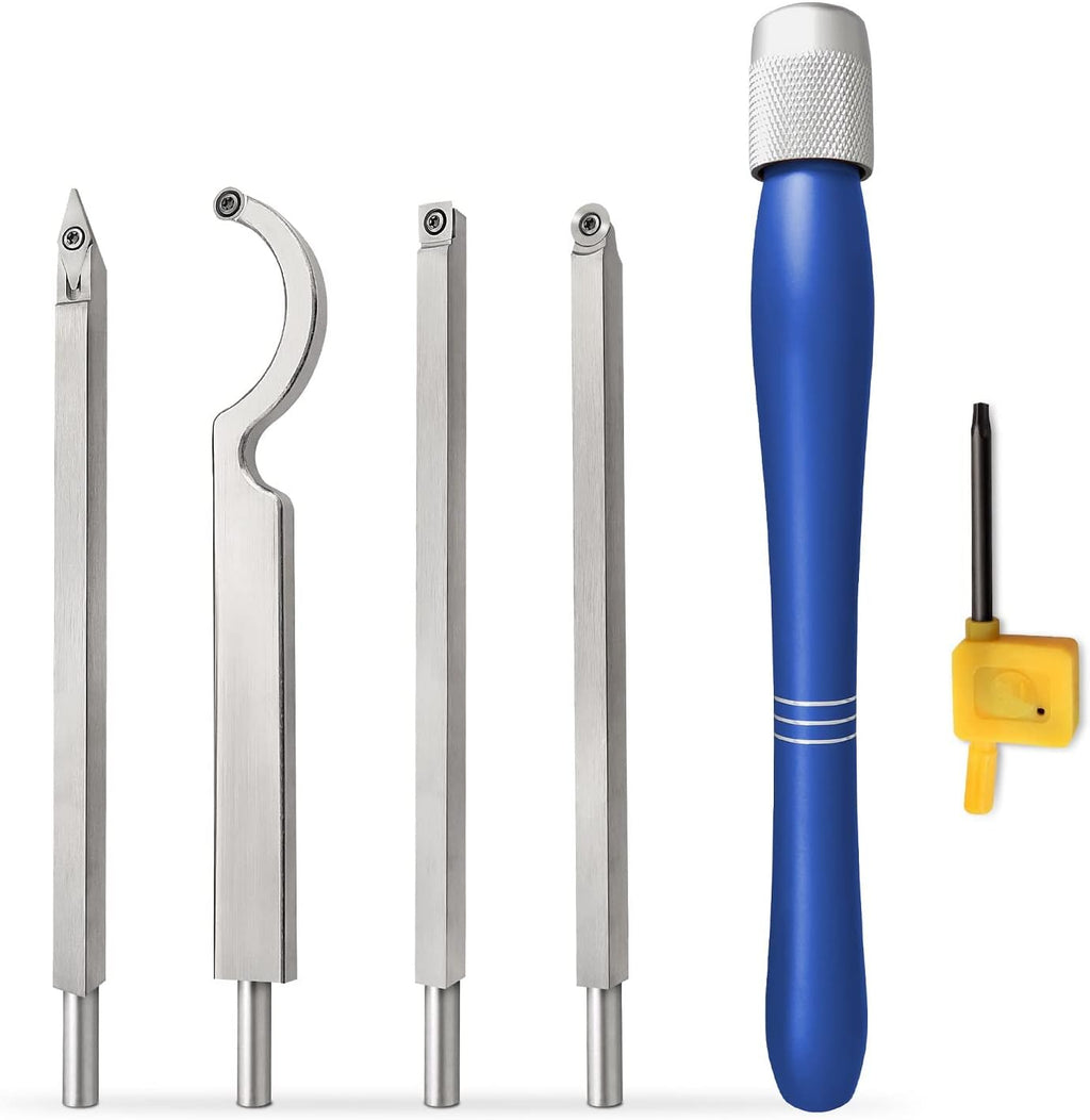 Carbide Tipped Wood Turning Tool Set, 5pc, Pack of 2 L33554