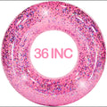 Pink Inflatable Swim Tube Pool Float U950465