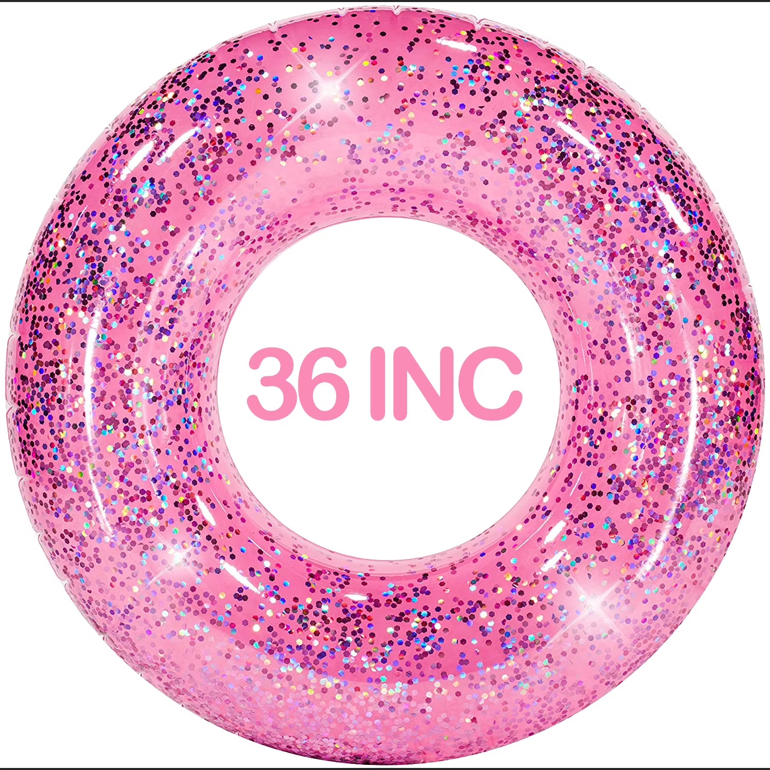 Pink Inflatable Swim Tube Pool Float U950465