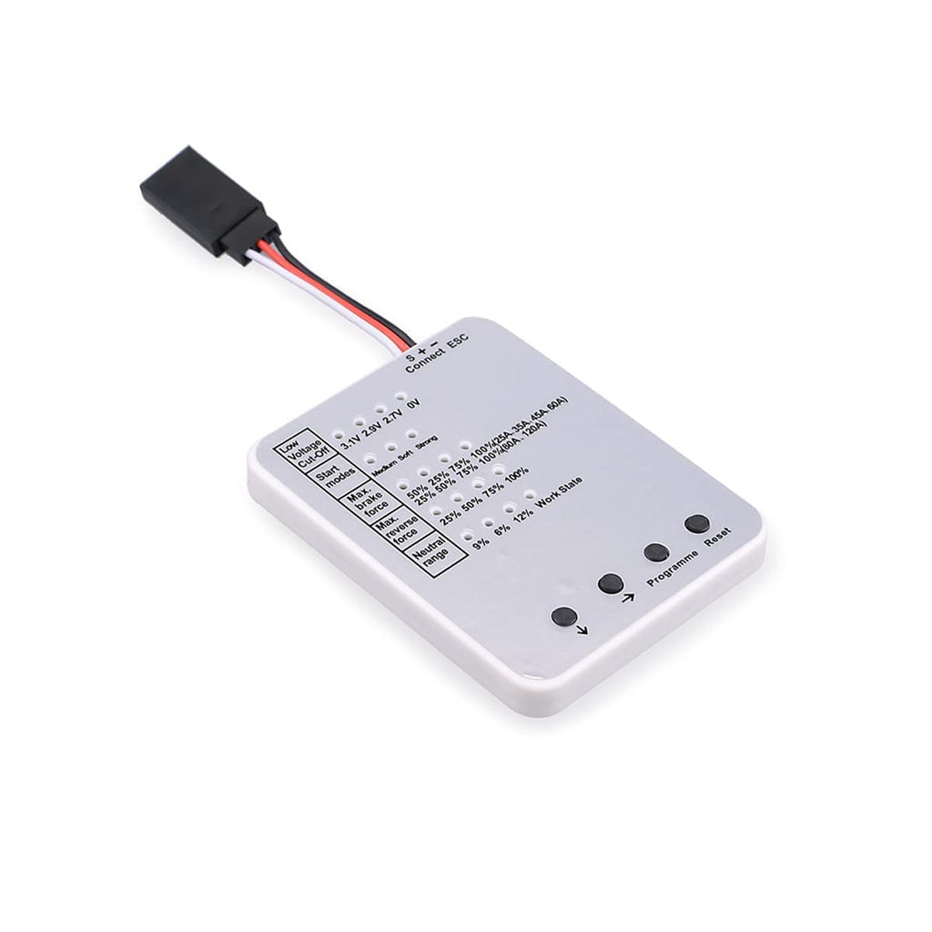 3650 3900kv Brushless Motor ESC with 60A ESC & Programming Card Combo for 1/10 RC Car Truck Pack of 2 N5621