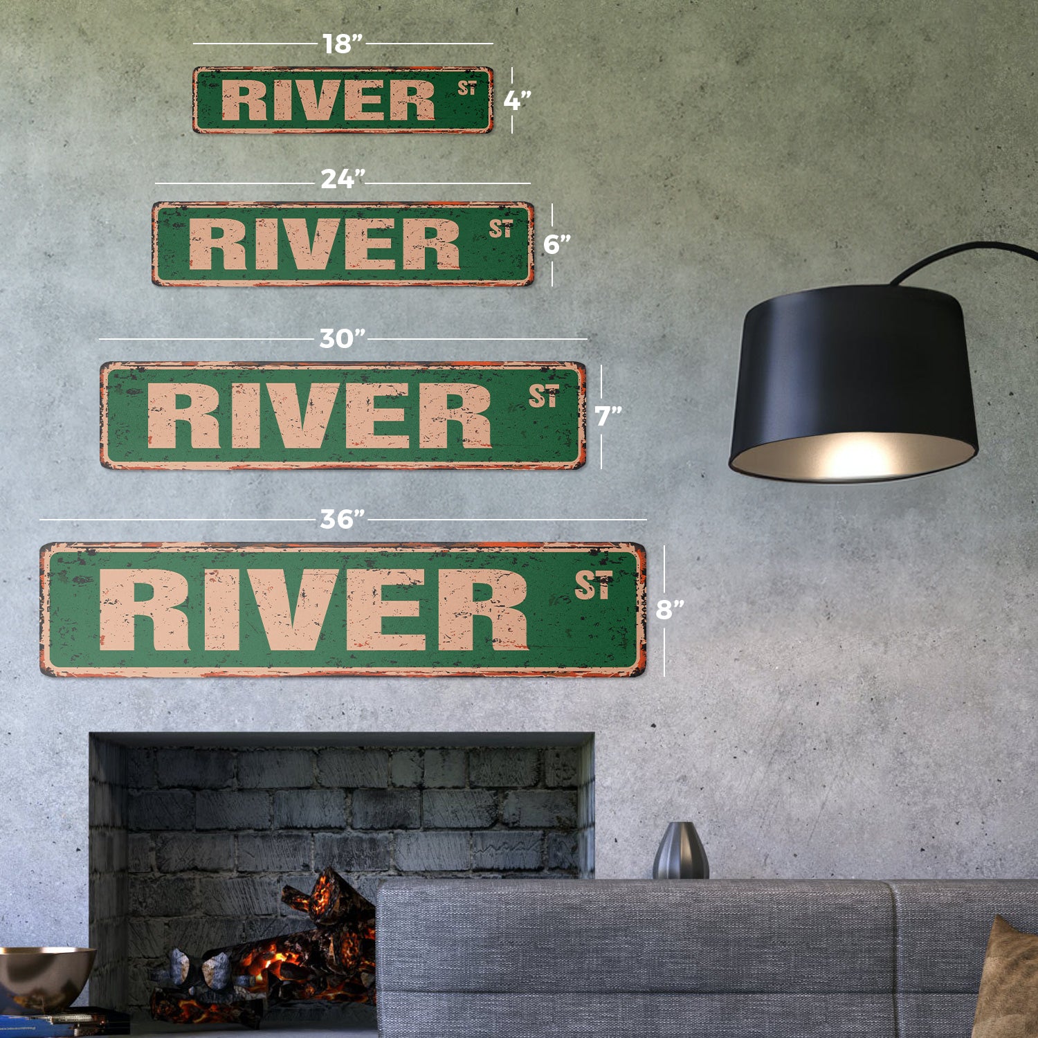 Vintage Aluminum Metal Sign K823