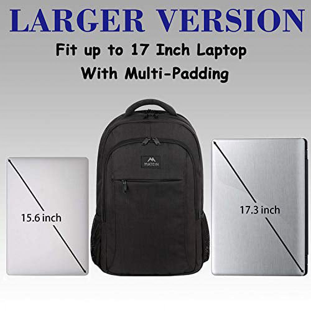 Extra Large Anti Theft USB Travel Laptop Backpack, Black F3366