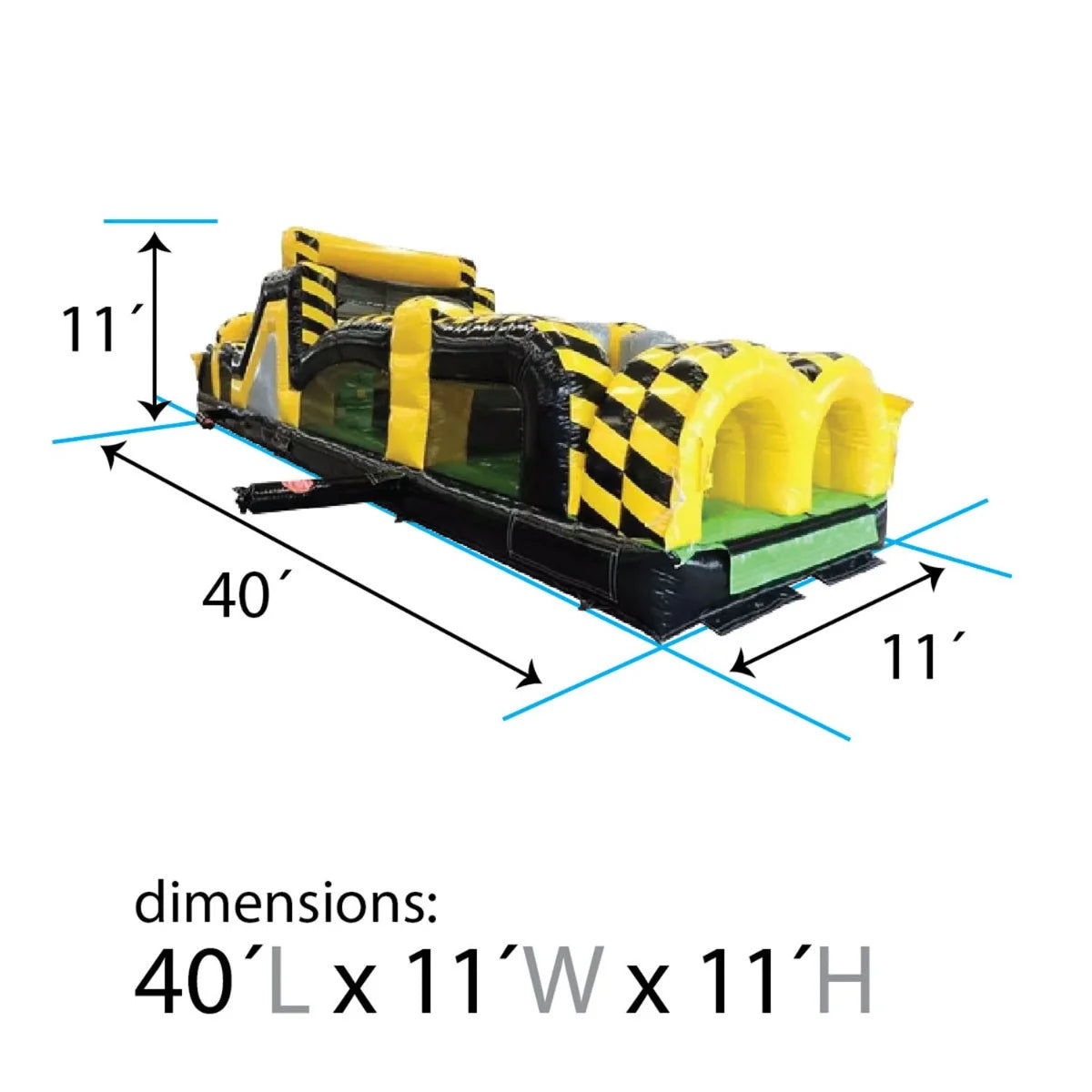 40' Vinyl Inflatable Obstacle Course J254