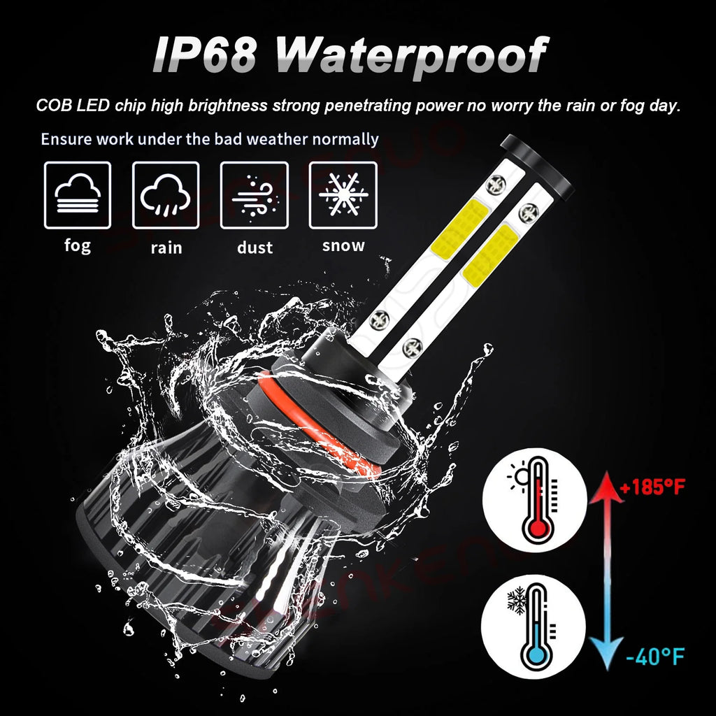9005 H11 LED Headlight Bulbs 6x Bulbs Combo A86632