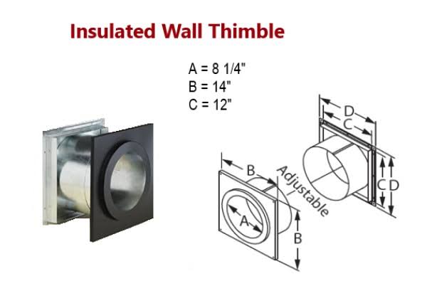 6x22 Dia. Insulated Wall Thimble R86324