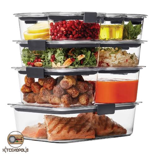 18 Piece Clear Plastic Food Storage Containers Z372