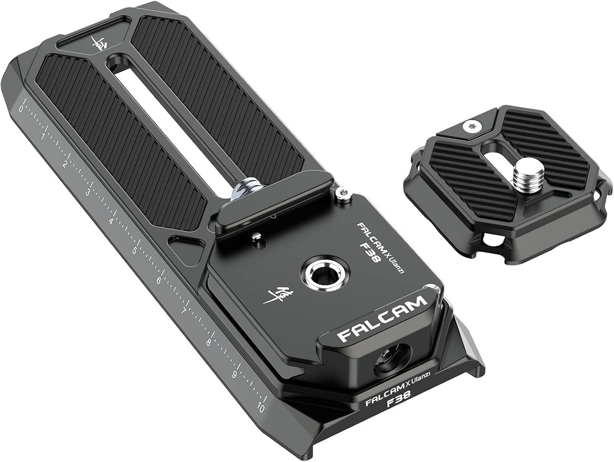 F38 Camera Quick Release System with 38mm Arca-Type Anti-Deflection QR Plate, Pack of 2 U9118