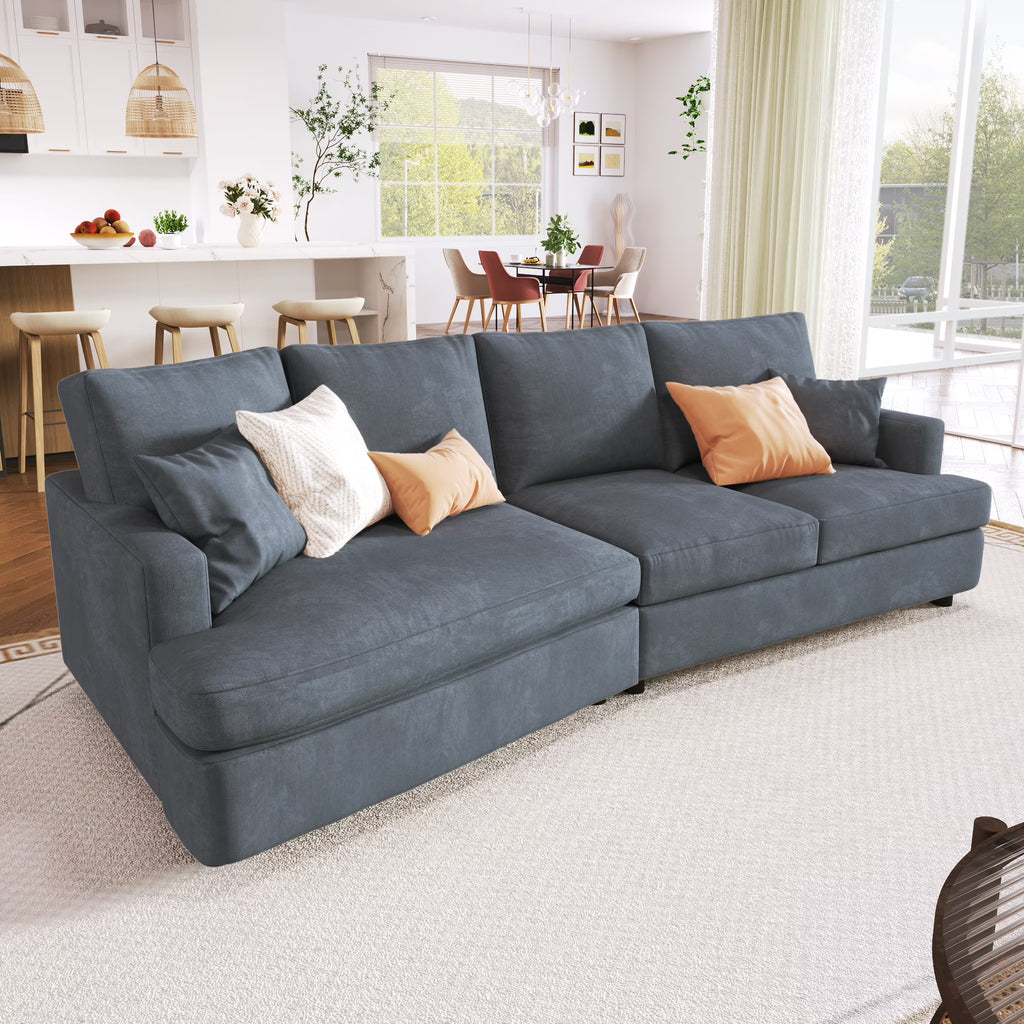 3 Seat Sofa with Removable Cushions and 2 Pillows Q380993
