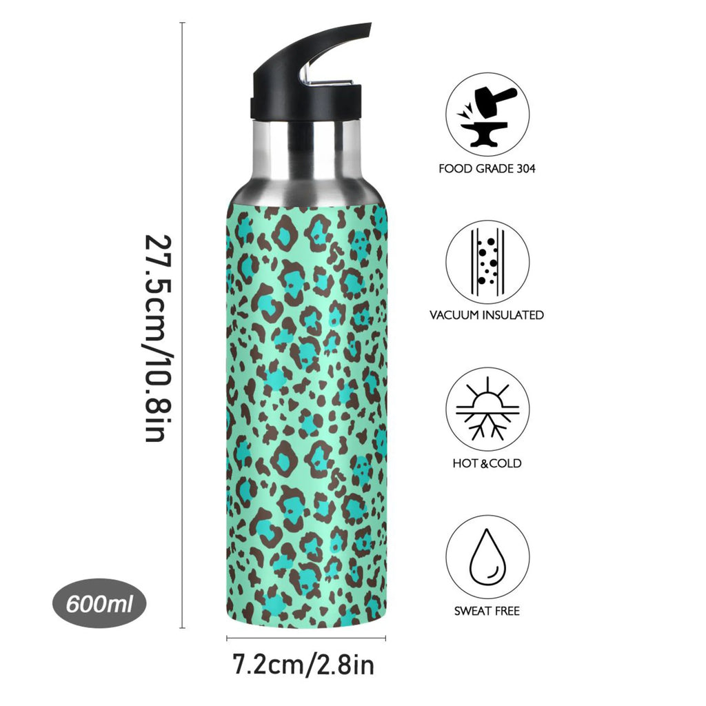 20 OZ Stainless Steel Vacuum Insulated Water Bottle with Straw Lid M768438