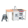 White Wooden Play Kitchen with Lights and Sounds L79927