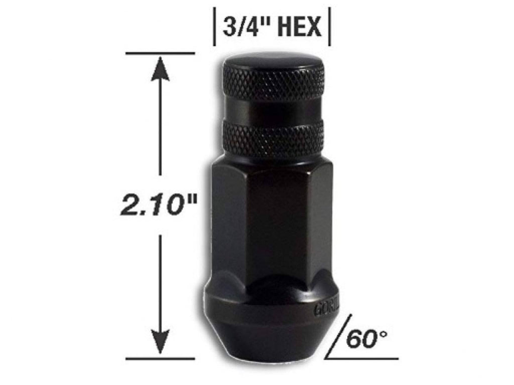 Black Forged Steel Lug Nut Kit P5042