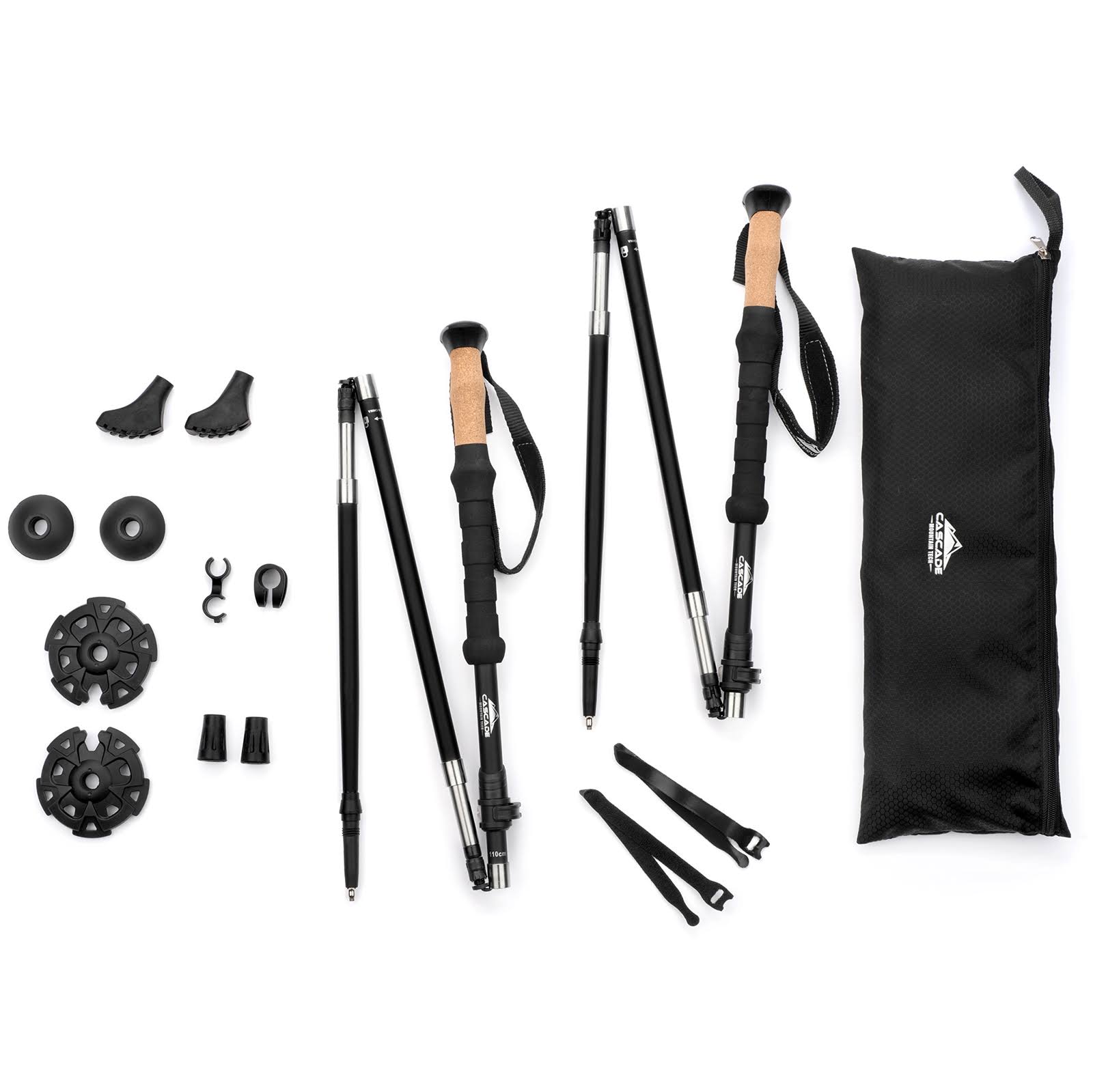 Carbon Fiber Folding Trekking Pole with Cork Grips S949
