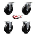 Soft Rubber Caster Set of 4 with 5x22 Wheel T368