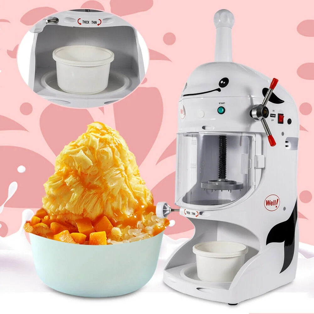350W Commercial Ice Crusher Snow Cone Machine W2901