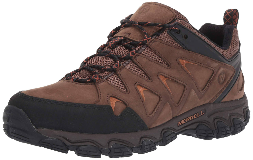 Men's Pulsate Leather Shoes, Size 12, Dark Earth O622342