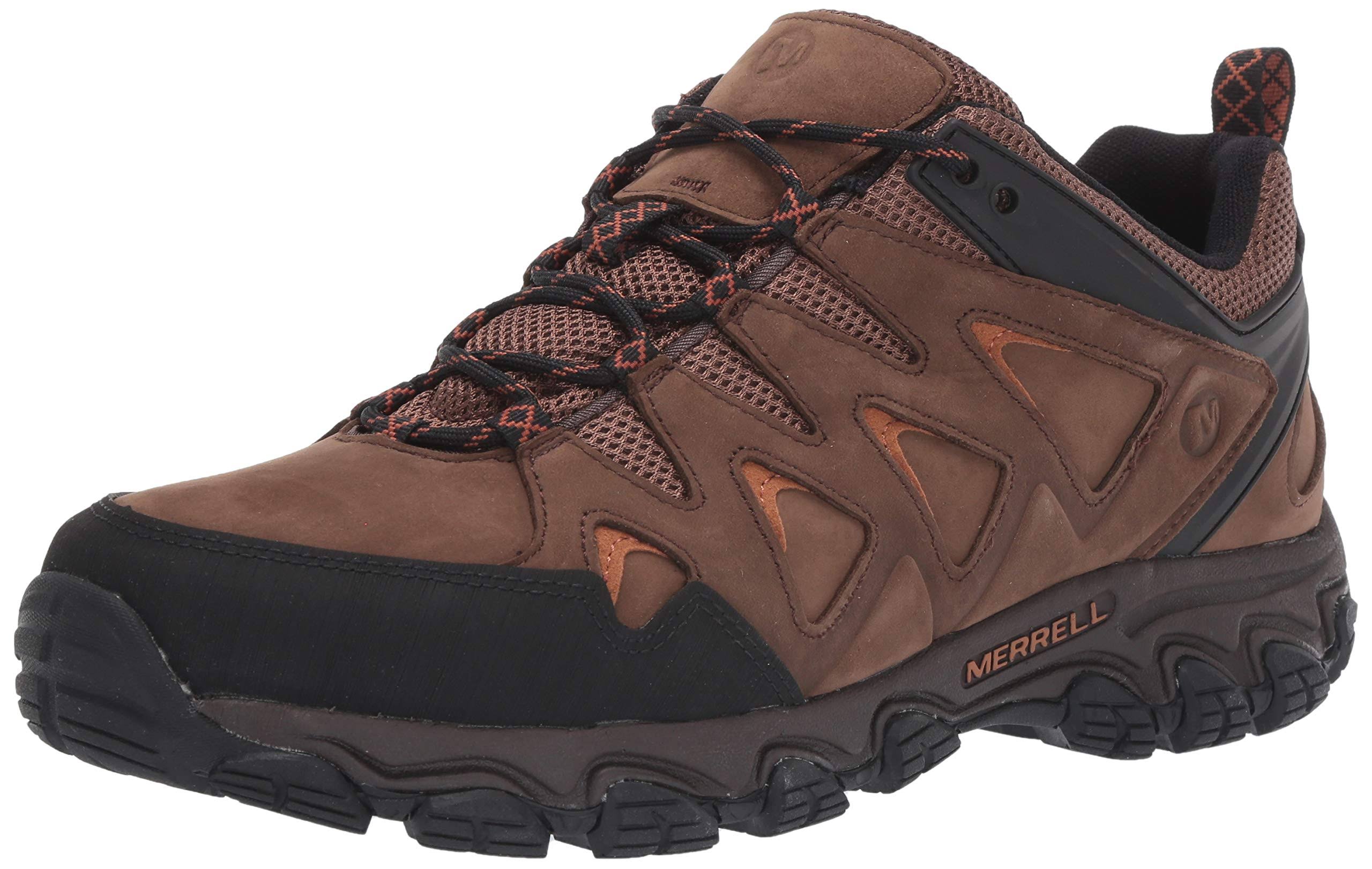 Men's Pulsate Leather Shoes, Size 12, Dark Earth O622342