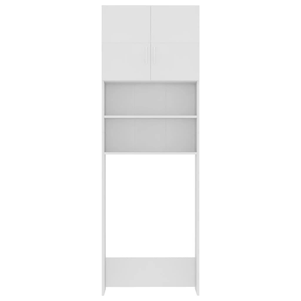 White Chipboard Washing Machine Cabinet W13113