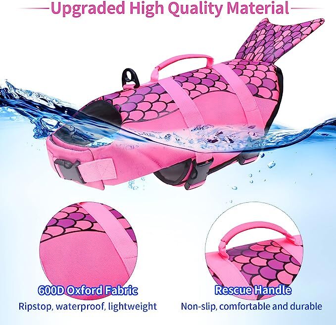 Dog Life Jacket with Rescue Handle Y930