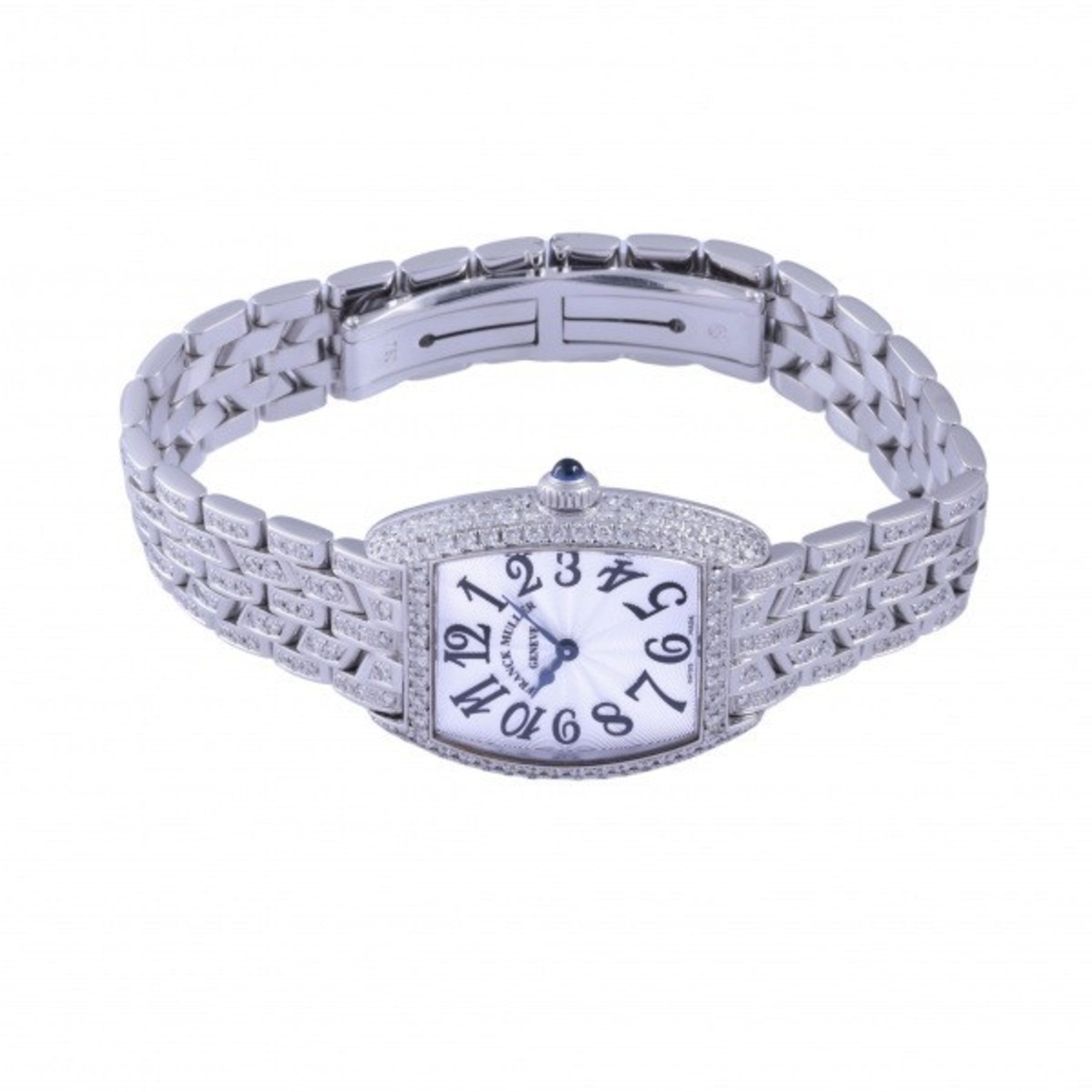 Silver Dial Tonneau Curvex Watch O2385