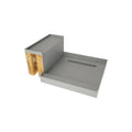 Tile Redi Shower Base with Bench and Drain Grate X838