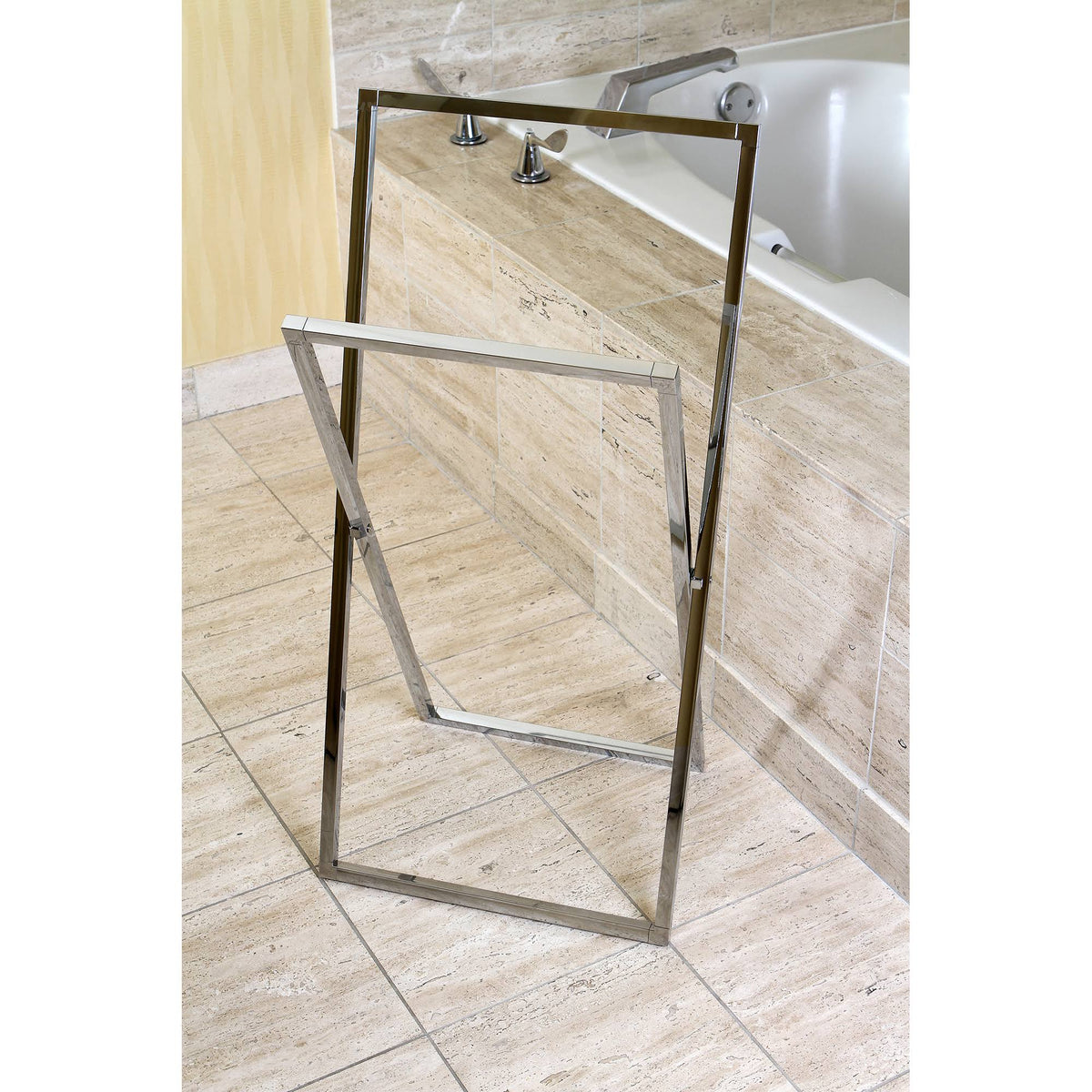 Polished Chrome Steel Construction Towel Rack Z549303