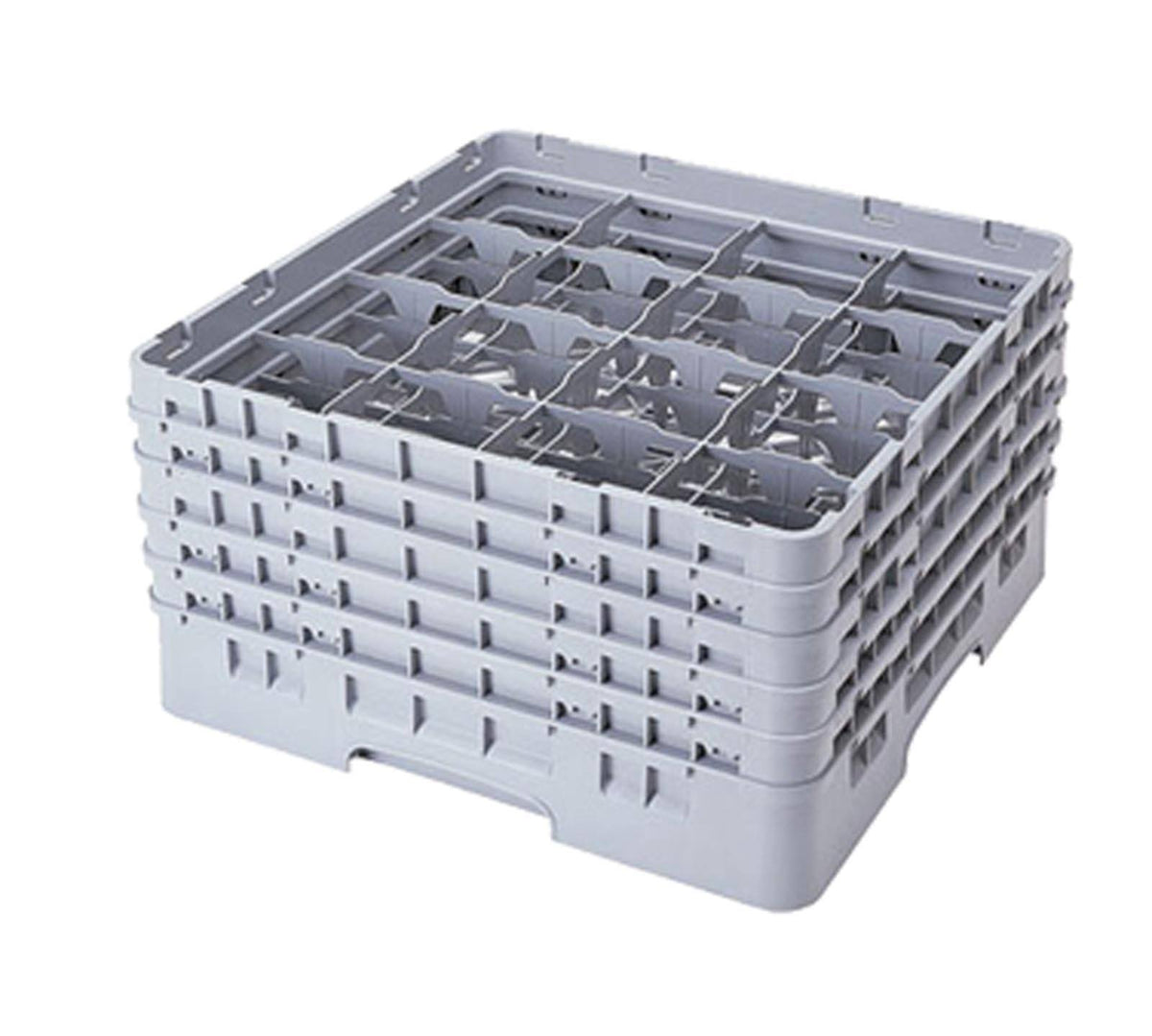 Brown 16 Compartment Full Size Camrack Glass Rack I992