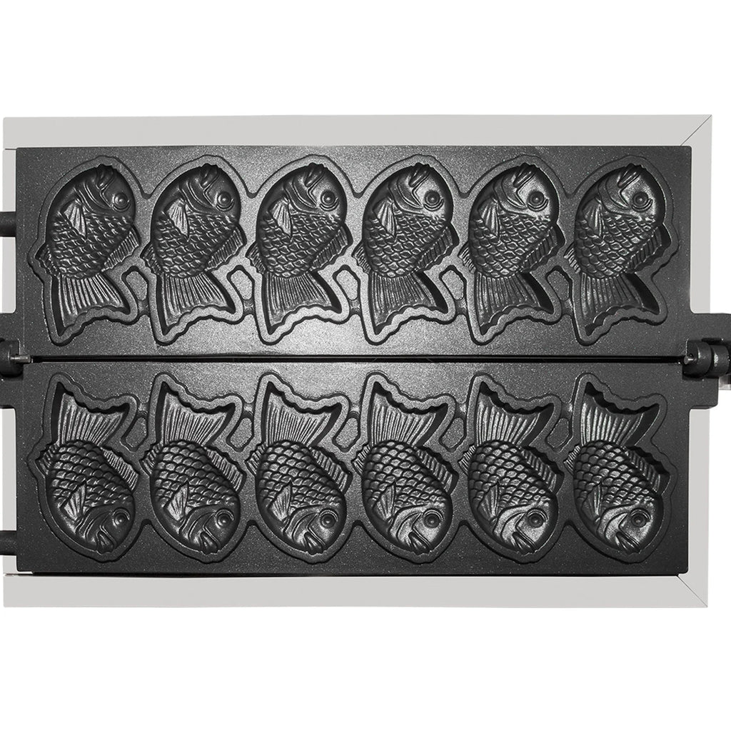 6 Close-Mouth Fish Shaped Waffle Electric Taiyaki Machine E879