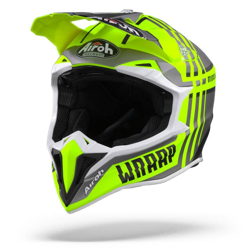 Helmet Wraap Broken Yellow Matt Size M K456