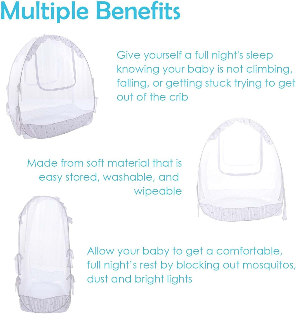 White Mesh Crib Tent Pack of 2 N28467