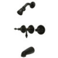 Oil Rubbed Bronze Three Handle Tub & Shower Faucet M65578