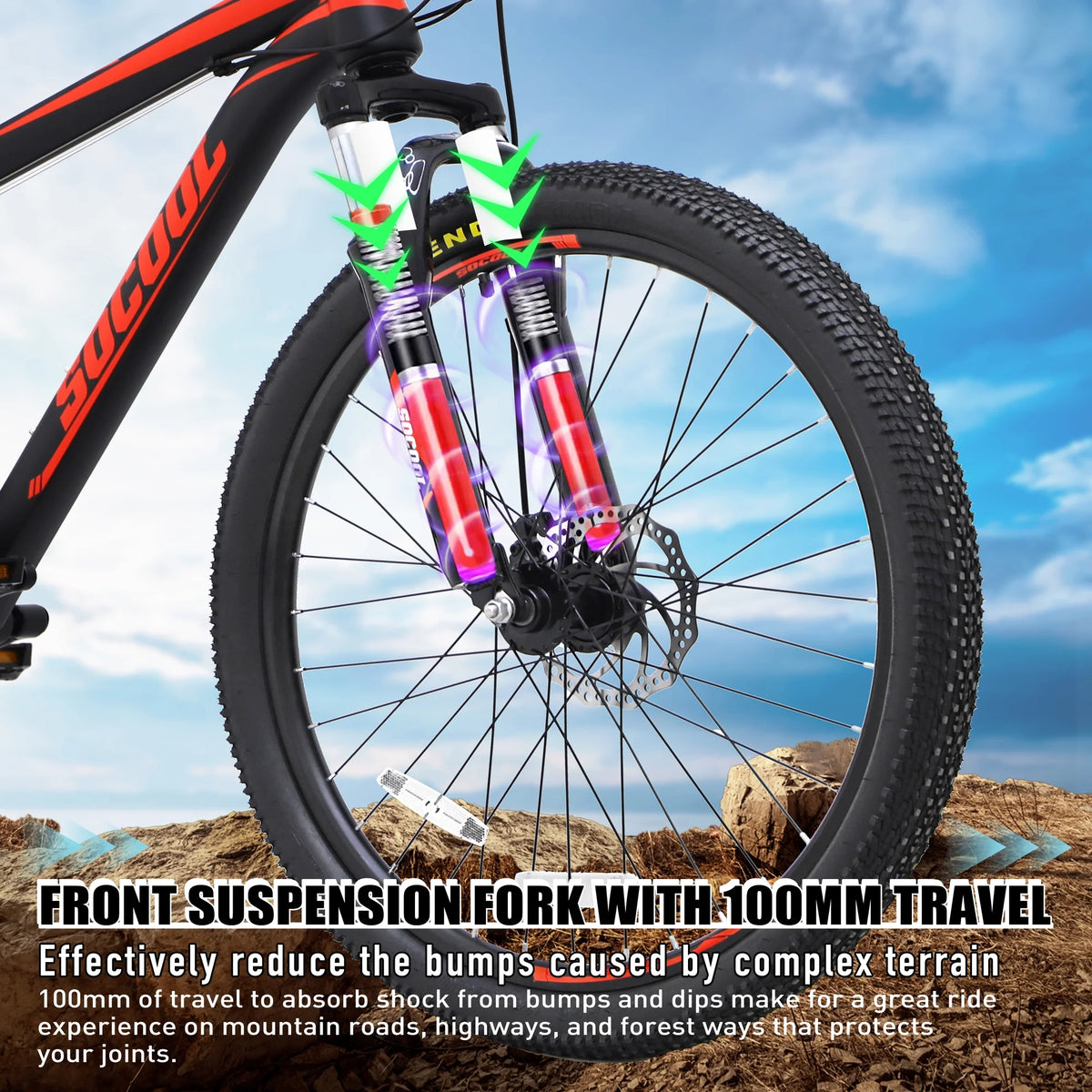 26 Inch Dual Suspension 21-Speed Mountain Bike Y861
