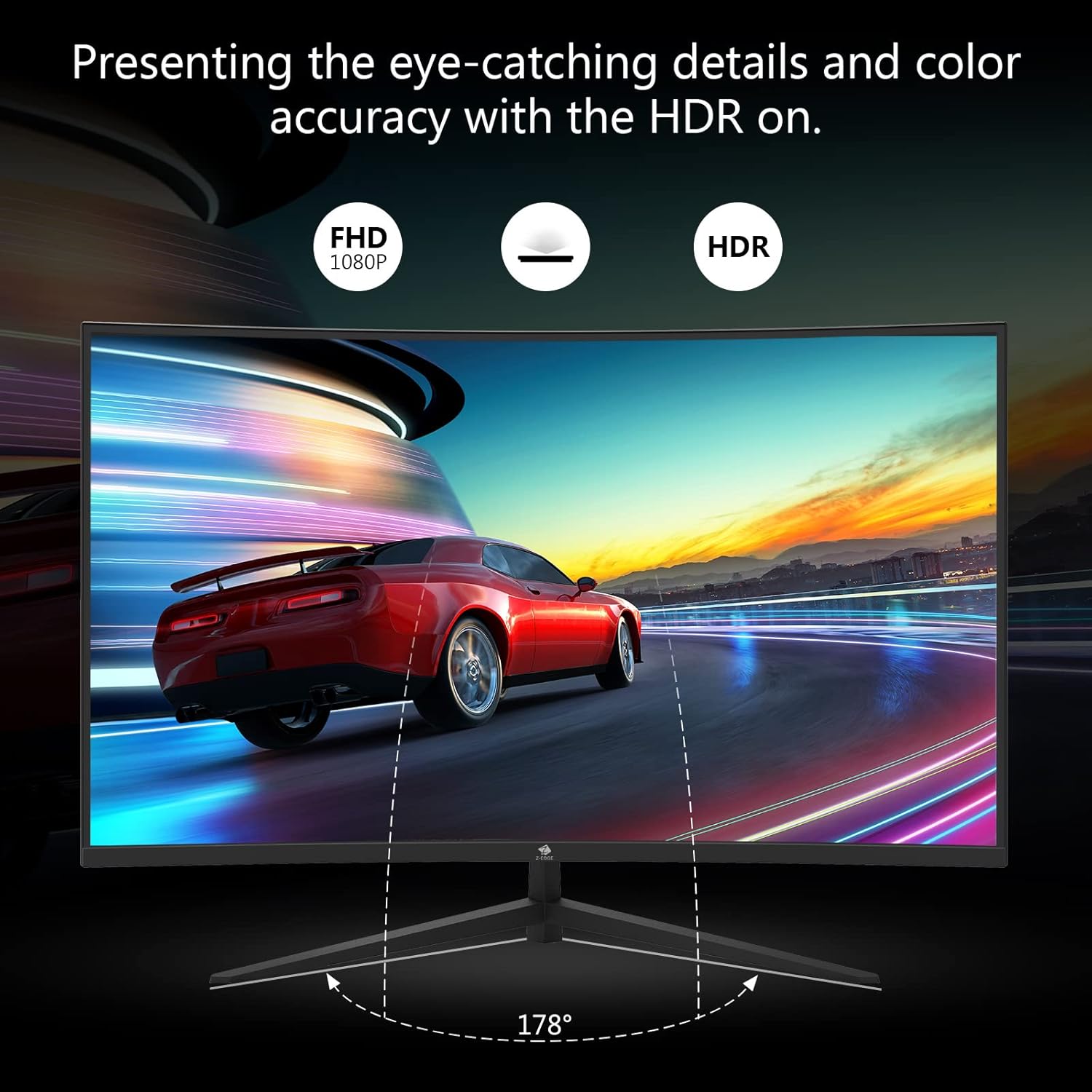 32-inch Curved Gaming Monitor 240Hz 1ms Frameless LED Monitor N397