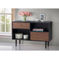 Espresso Mid-Century Modern Sideboard Storage Cabinet H4870