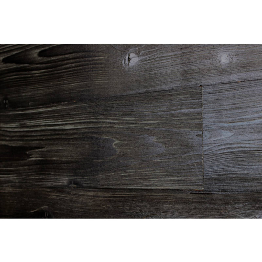 Rustic Black Real Wood Wall Plank N762047