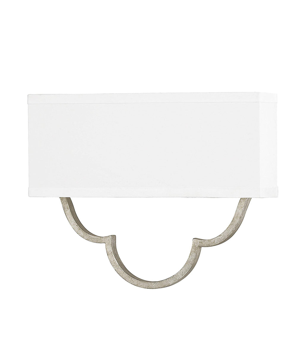 Antique Silver 2 Light Sconce R592