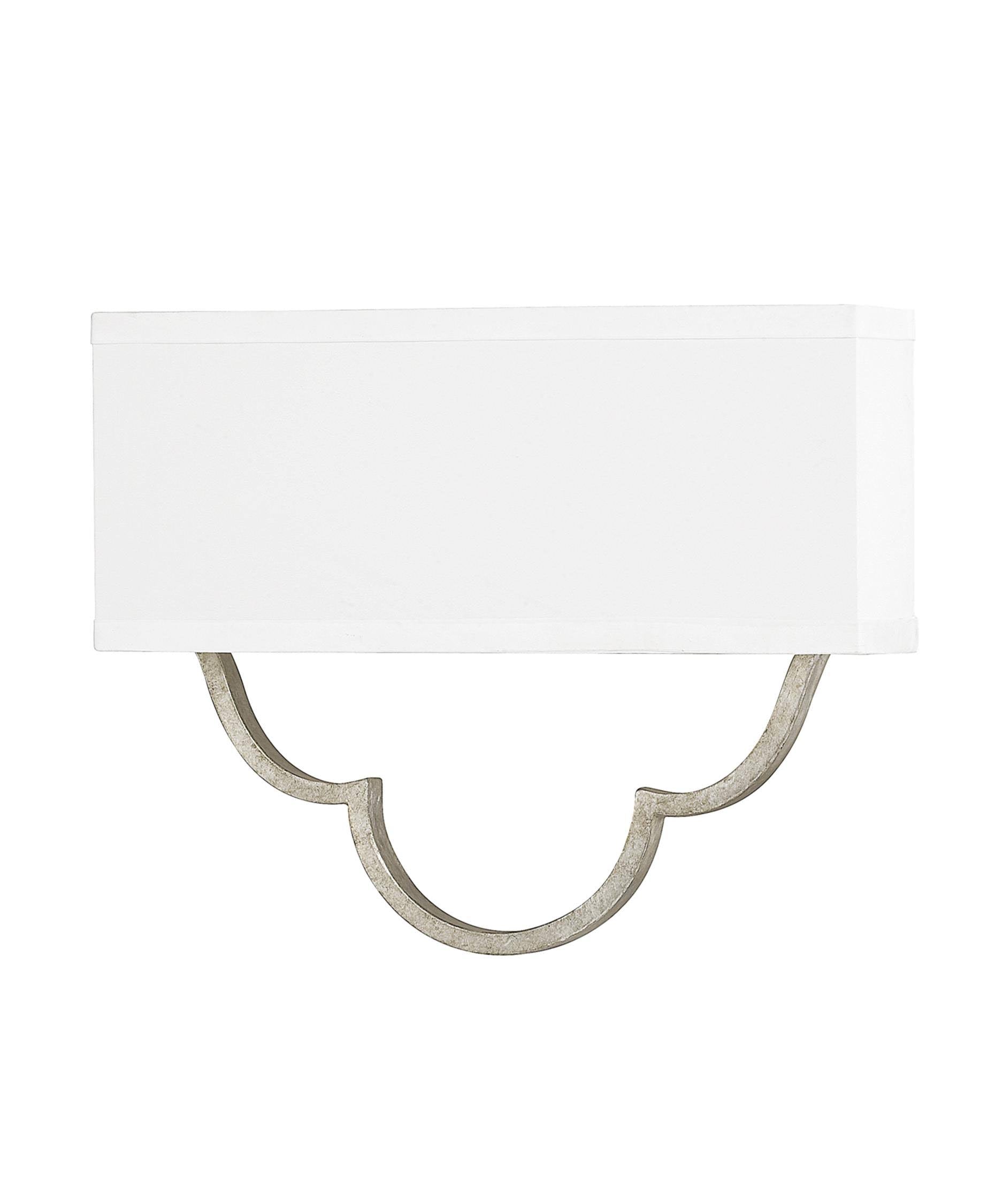 Antique Silver 2 Light Sconce R592