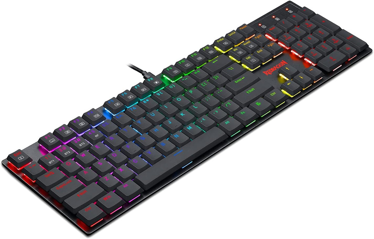 Wireless Bluetooth Mechanical Gaming Keyboard with RGB Backlit Blue Switches E16638