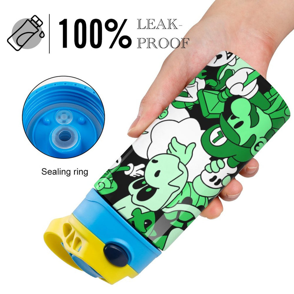 Insulated Stainless Steel Water Bottle with Straw I534554