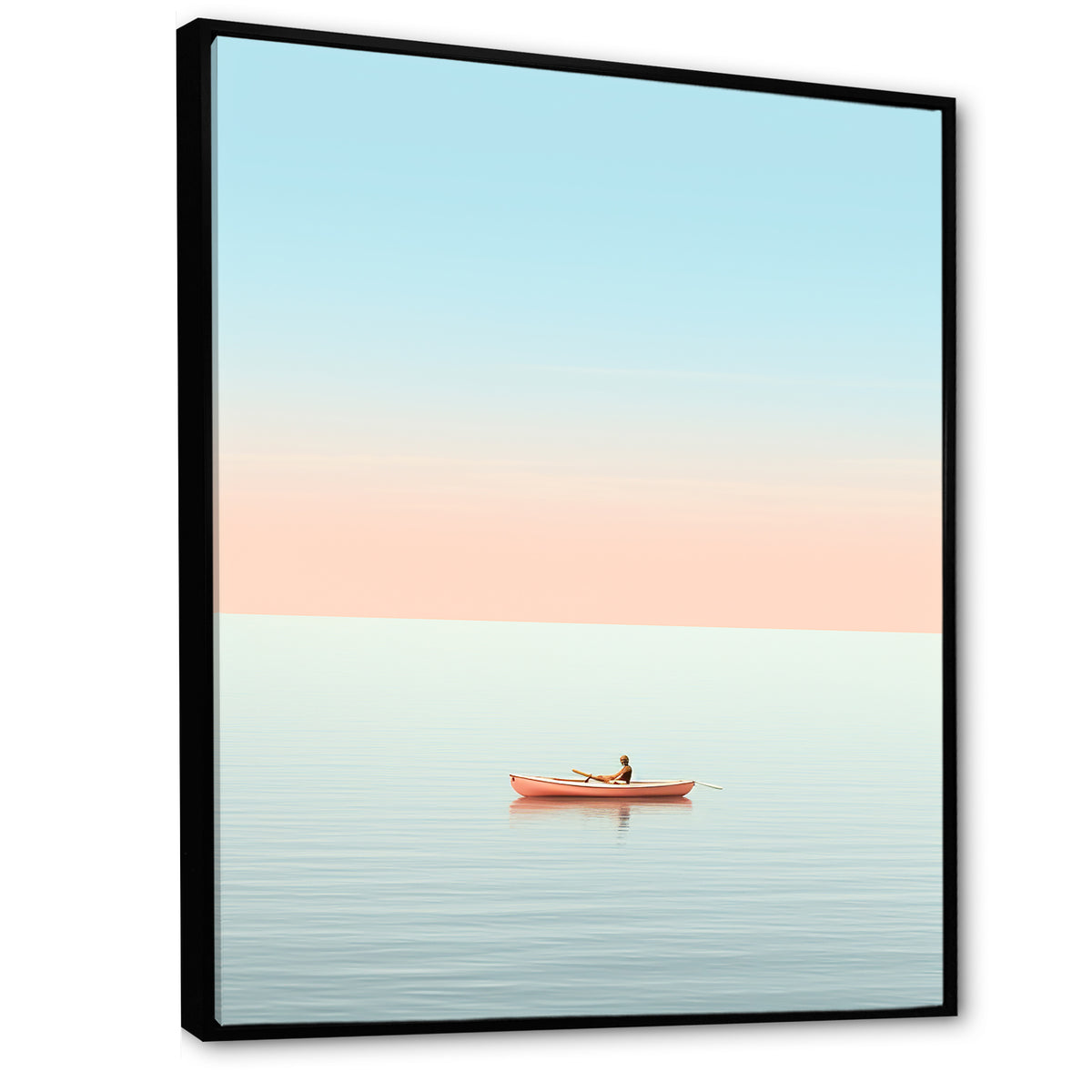 Coastal Floater Framed Canvas Wall Art K40869