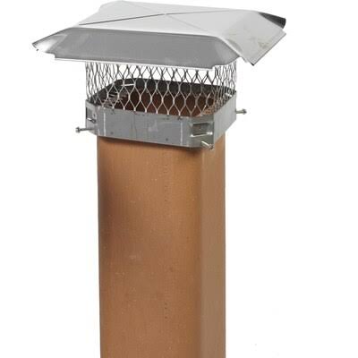18 in. x 9 in. Bolt-On Single Flue Chimney Cap in Stainless Steel G60218